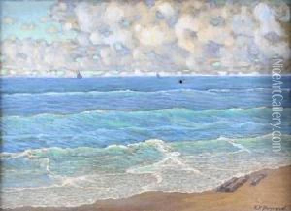 Seascape Oil Painting - Frank Charles Peyraud