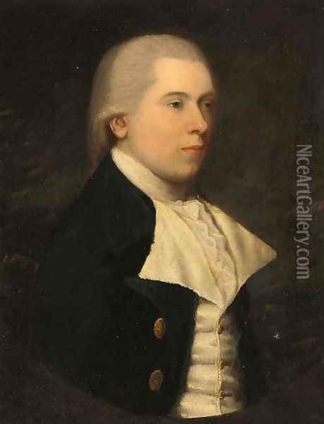 Portrait of a gentleman Oil Painting - Lemuel-Francis Abbott