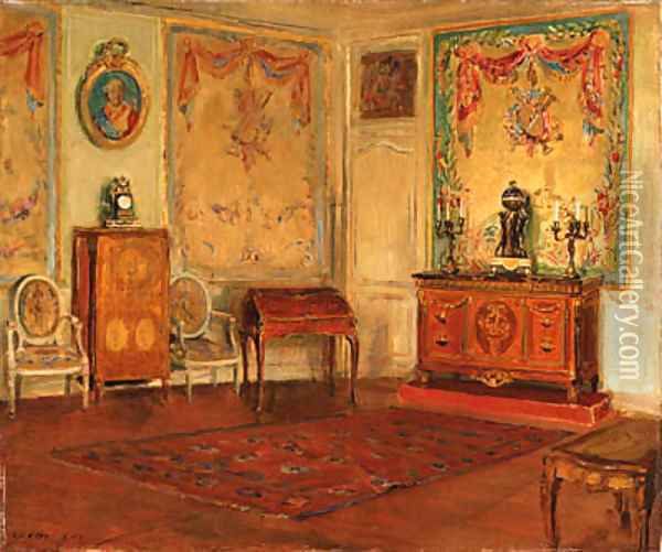 French Interior Oil Painting - Walter Gay