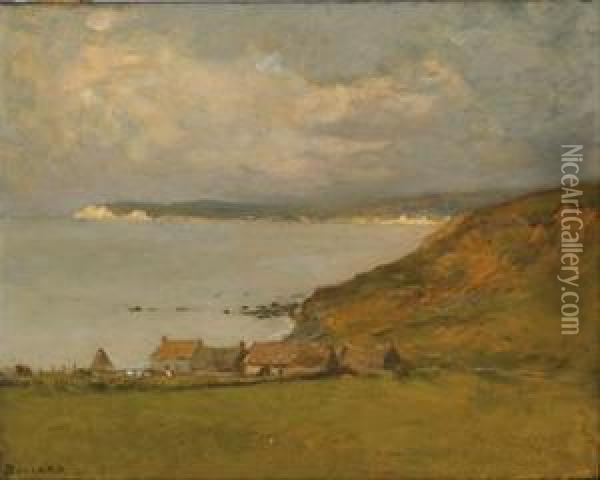 White Cliffs Of Dover Oil Painting - Auguste I Boulard
