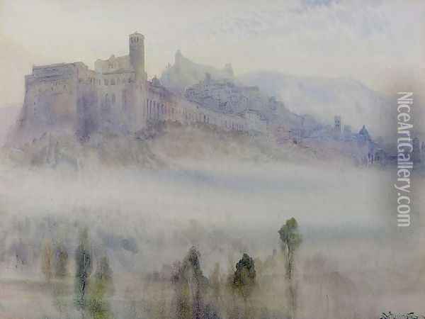 Assisi, Early Morning Oil Painting - Alexander Wallace Rimington