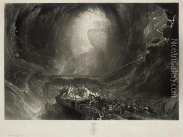The Deluge Oil Painting - John Martin