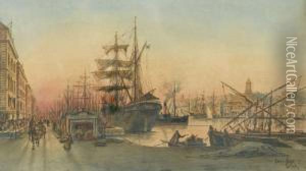 Le Vieux Port De Marseille Oil Painting - Emile Henry