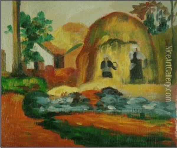Fair Harvest Oil Painting - T. Gauguin