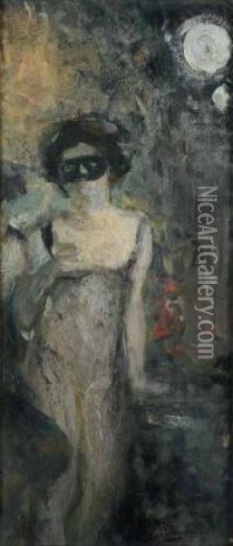 Figura Femminile Oil Painting - Pompeo Mariani