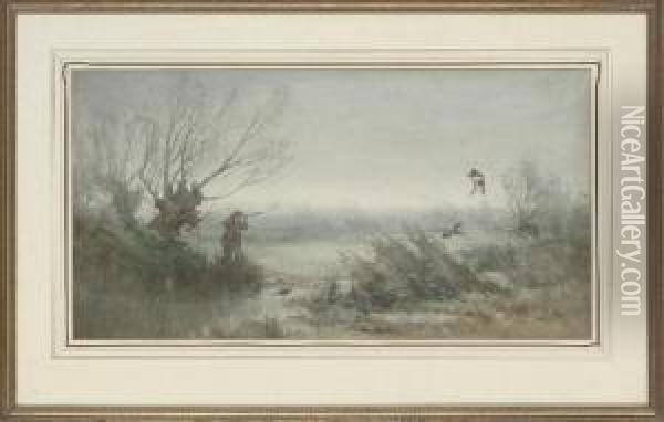 Duck Shooting Oil Painting - Sir Henry Raeburn