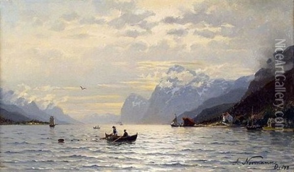 Froid Norvegien Oil Painting - Adelsteen Normann
