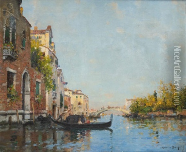 Gondole A Venise Oil Painting - Maurice Bompard