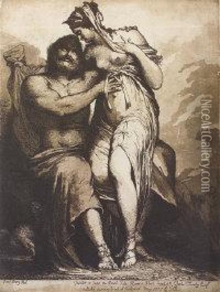Jupiter And Juno On Mount Ida Oil Painting - James Barry