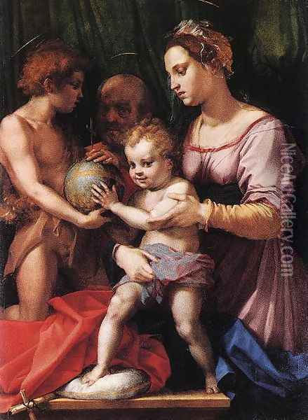 Holy Family (Borgherini) 1529 Oil Painting - Andrea Del Sarto