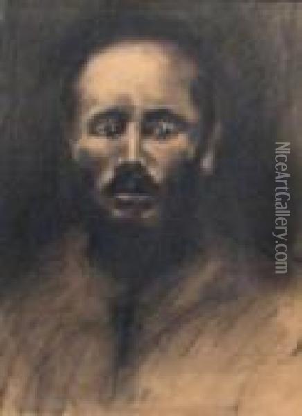 Father Costache Of Brebu Oil Painting - Stefan Luchian