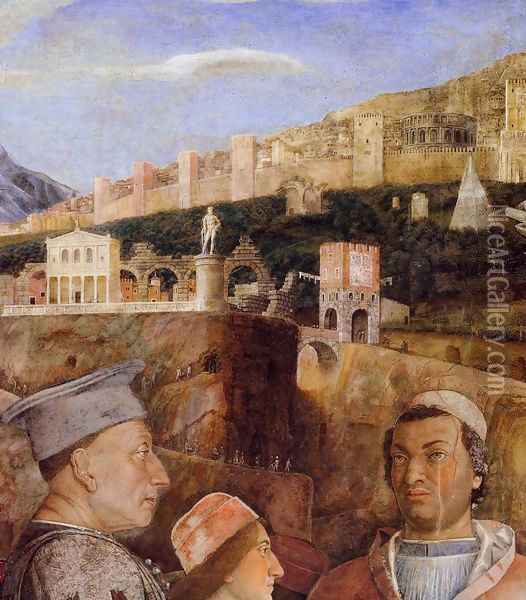 The Meeting (detail) 2 Oil Painting - Andrea Mantegna