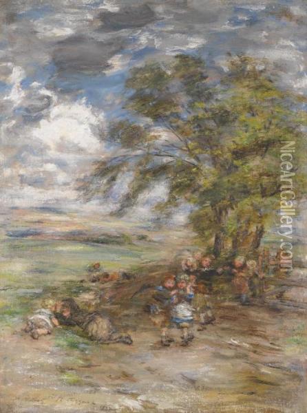 The Uncertain Glory Of An April Day Oil Painting - William McTaggart