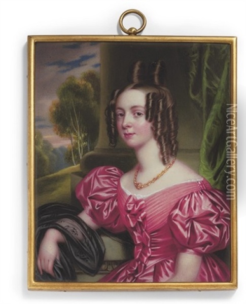 Caroline Lavinia Lyttelton Oil Painting - Henry-Pierce Bone