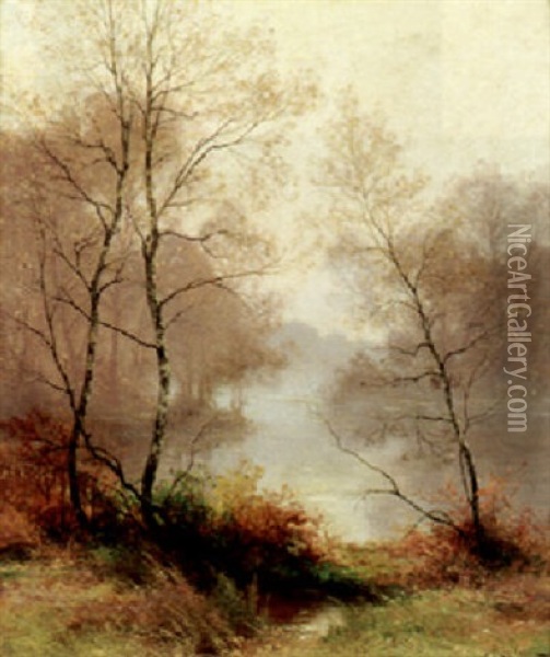 Autumn Glow Oil Painting - Albert Gabriel Rigolot