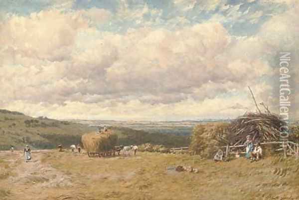Gathering the harvest Oil Painting - John Henry Dearle