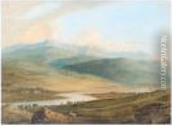 Cader Idris, North Wales Oil Painting - John Varley