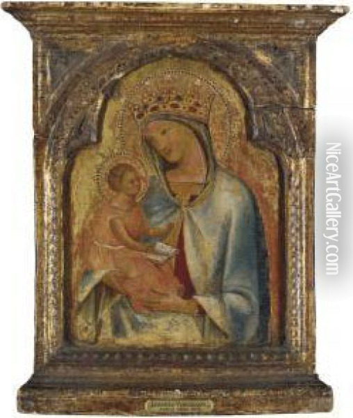 The Madonna And Child Oil Painting - Lorenzo Veneziano
