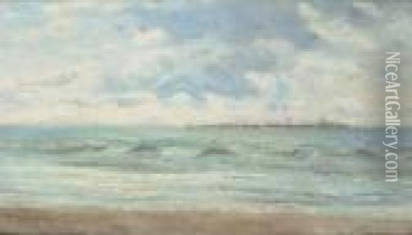 Laguna Oil Painting - Guglielmo Ciardi