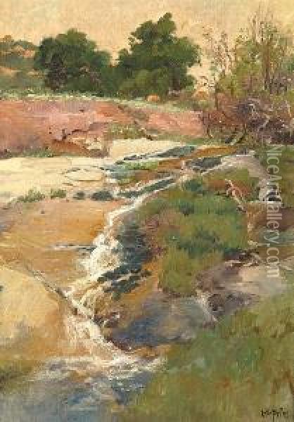Rapids Near Conejo (no.69) Oil Painting - Charles Arthur Fries