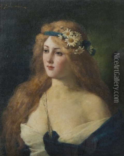 Purity Oil Painting - Jules Frederic Ballavoine