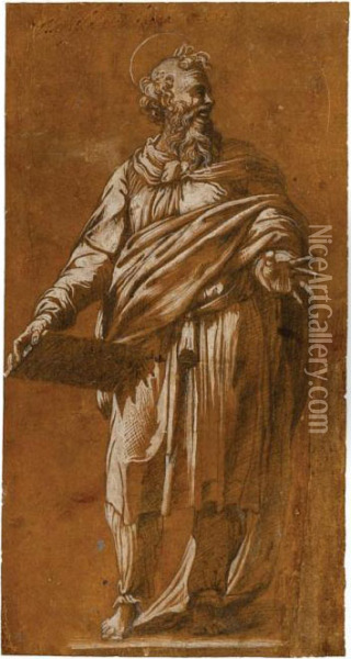 Figura Di Profeta Oil Painting - Prospero Fontana