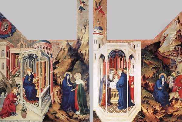 The Dijon Altarpiece 1393-99 Oil Painting - Melchior Broederlam