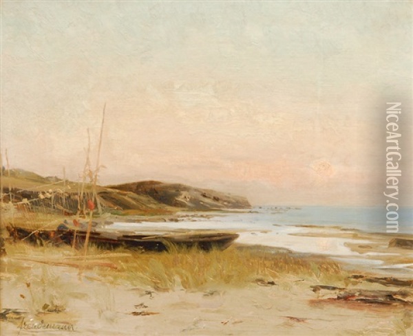 Gohren On The Island Rugen Oil Painting - Victor Freudemann