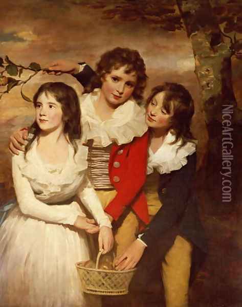The Paterson Children Oil Painting - Sir Henry Raeburn