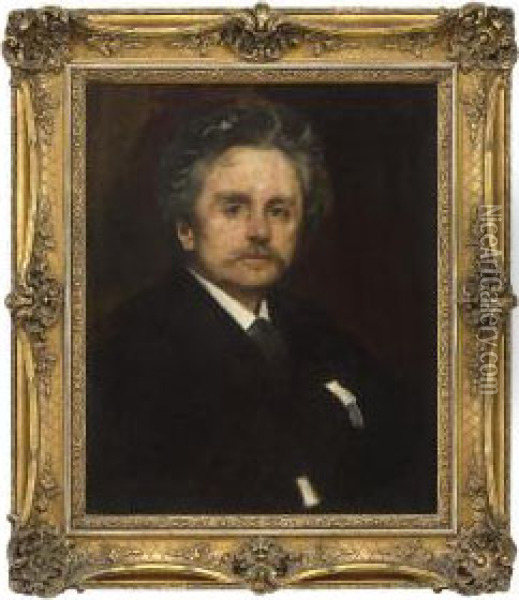 Edvard Grieg Oil Painting - Eilif Peterssen