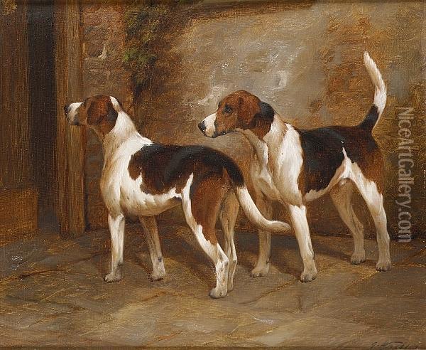 Anticipation; After The Hunt Oil Painting - George Wright