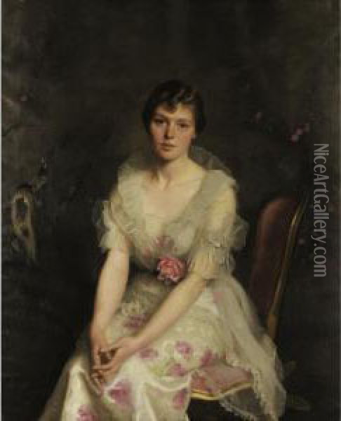 Mrs. Junius S. Morgan Oil Painting - William Macgregor Paxton