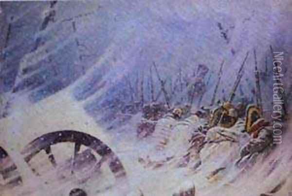 The Night Bivouac Of The Great Army 1896-1897 Oil Painting - Vasili Vasilyevich Vereshchagin