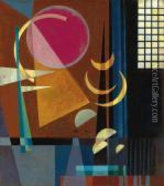 Scharf-ruhig Oil Painting - Wassily Kandinsky