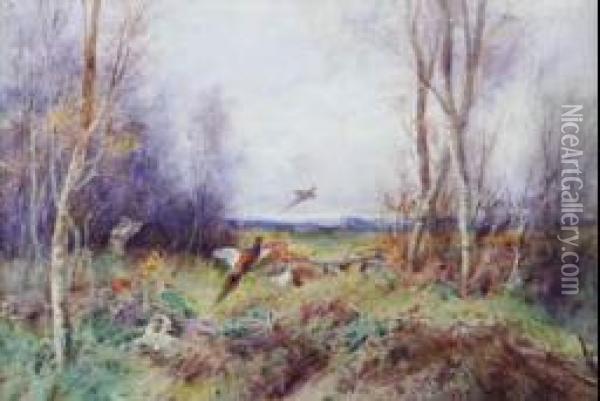 Pheasant Shooting Oil Painting - Henry Stannard