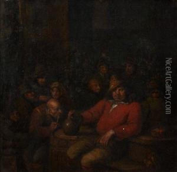 Interior Of A Tavern Oil Painting - Egbert Jaspersz. van, the Elder Heemskerck