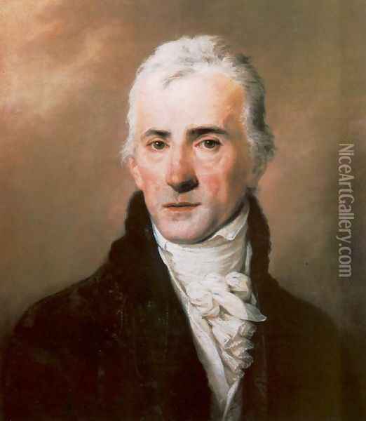 Portrait of Ferenc Kazinczy 1808 Oil Painting - Joseph Kreutzinger