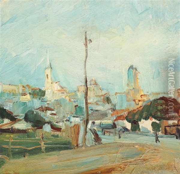 Bucharest In The Morning Oil Painting - Max Arnold
