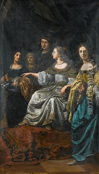 Cleopatra Oil Painting - Paulus Lesire