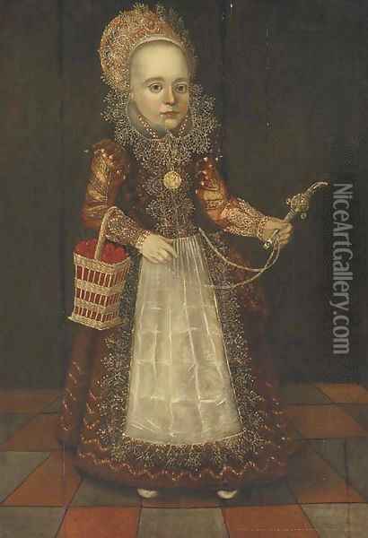 Portrait of a young girl Oil Painting - Cornelis van der Voort