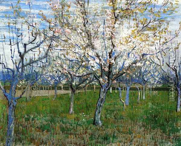 The Pink Orchard Oil Painting - Vincent Van Gogh