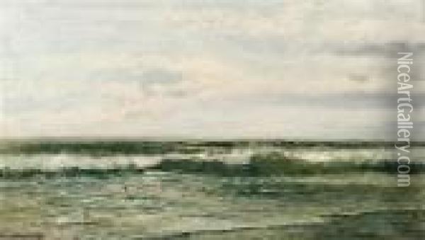 Coastal Landscape Oil Painting - Edmund Darch Lewis