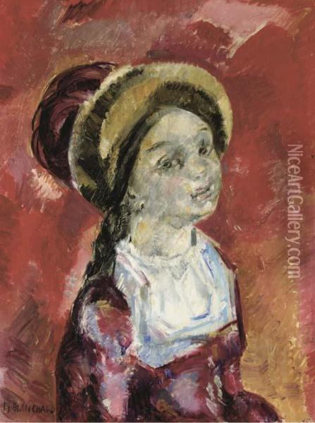 L'enfant Au Chapeau Oil Painting - Maria Blanchard