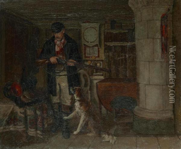 Den Gamle Jagaren Oil Painting - Ernst Josephson