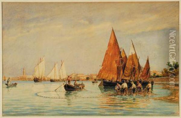Vedute Veneziane Oil Painting - Pietro Galter