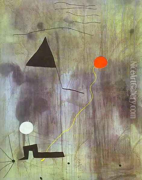 The Birth of the World Oil Painting - Joaquin Miro