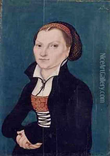Caterina Luther 1499-1552 Oil Painting - Lucas The Elder Cranach