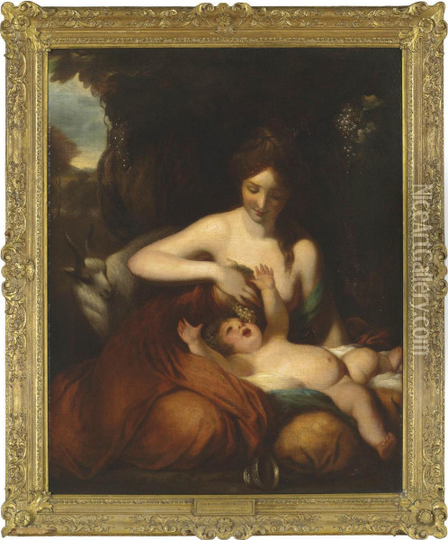 Ino And The Infant Bacchus Oil Painting - Sir Joshua Reynolds