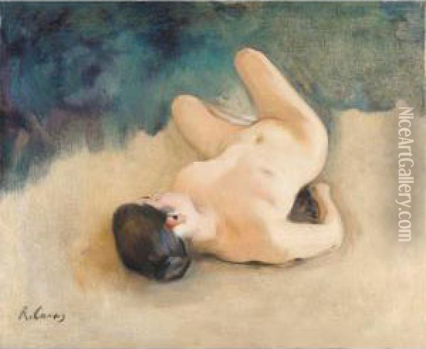 Desnudo (nude) Oil Painting - Ramon Casas Y Carbo