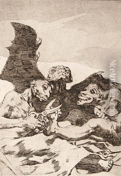 Se Repulen Oil Painting - Francisco De Goya y Lucientes